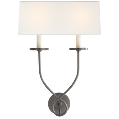 Symemetric Twist Double Sconce - Various Colours