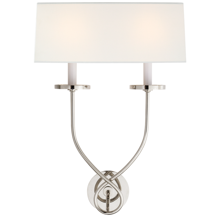 Symemetric Twist Double Sconce - Various Colours