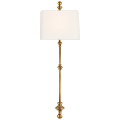 Cawdor Stanchion Wall Light - Antique Brass/Iron