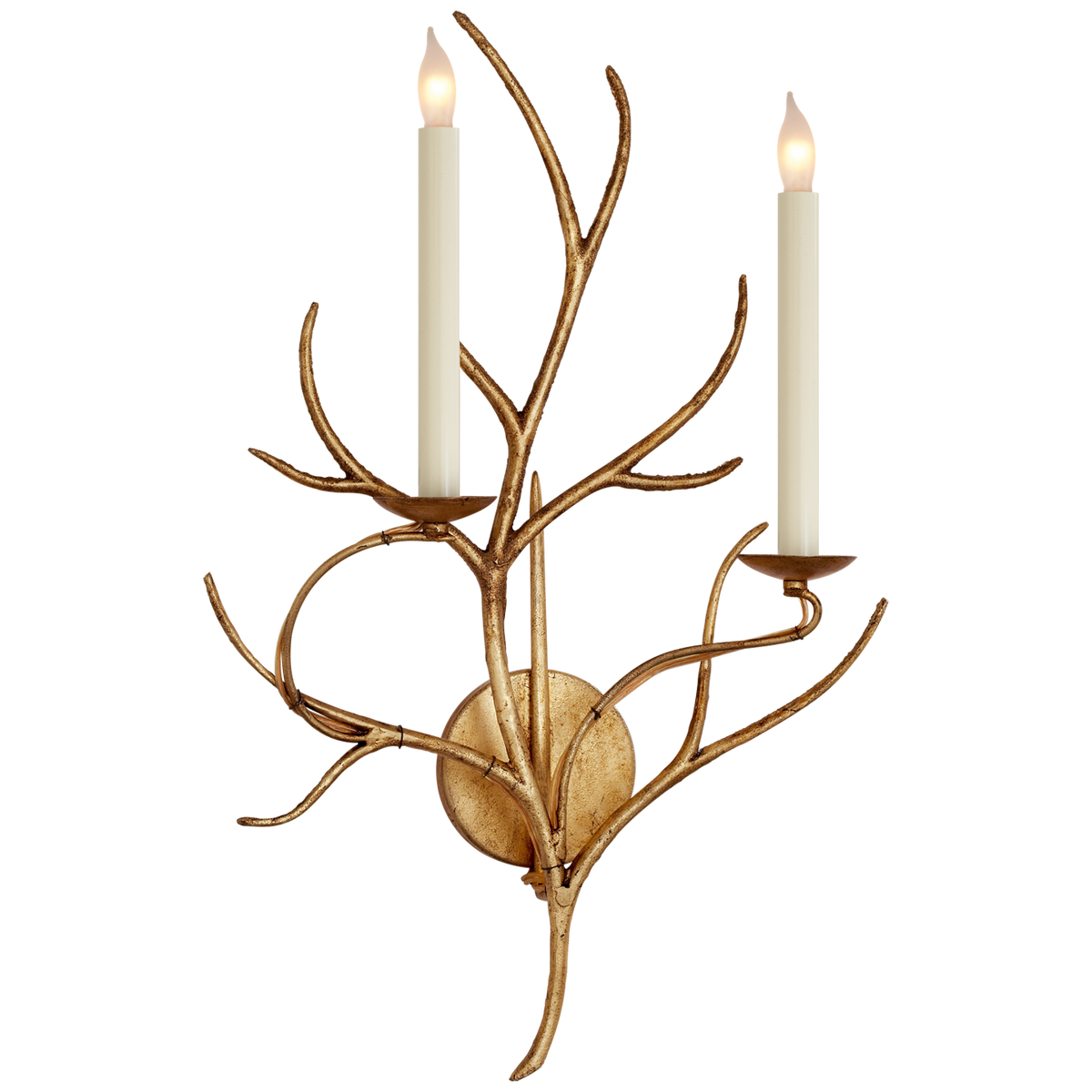 Branch 2Lt Wall Sconce - Gilded Iron