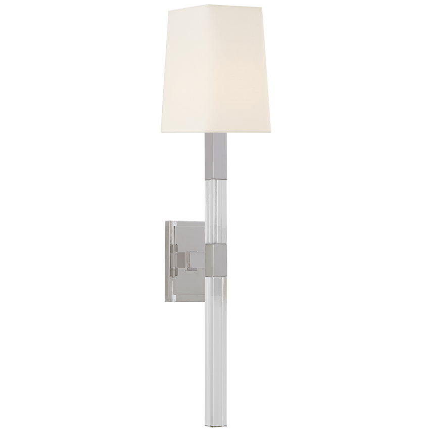 Reagan Crystal Tail Sconce - Brass/Nickel