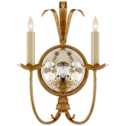 Gramercy Double Sconce - Gilded Iron