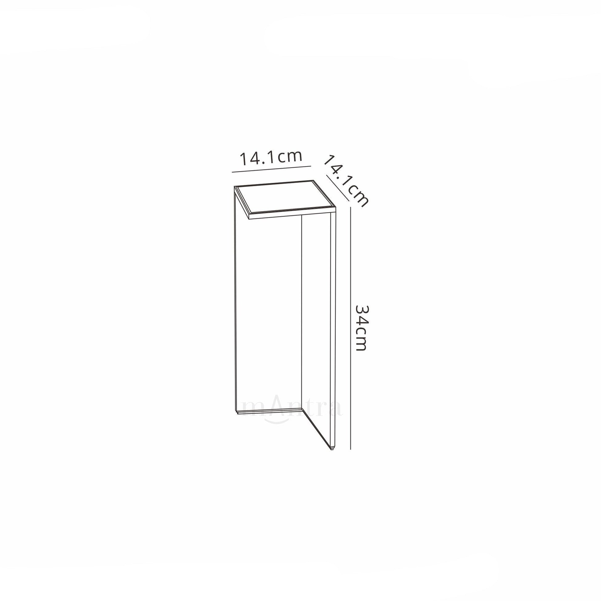 Chevalier Bollard Solar/Sensor, 2.2W LED, 3000K, 188lm, IP54, Graphite, 3yrs Warranty
