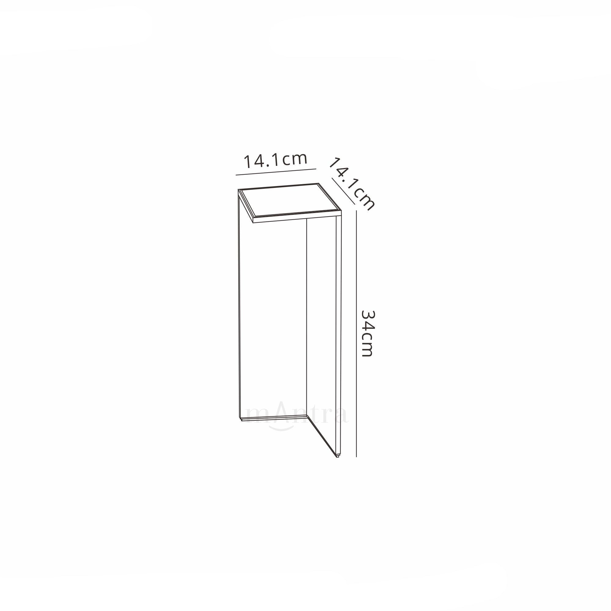 Chevalier Bollard Solar/Sensor, 2.2W LED, 3000K, 188lm, IP54, Graphite, 3yrs Warranty