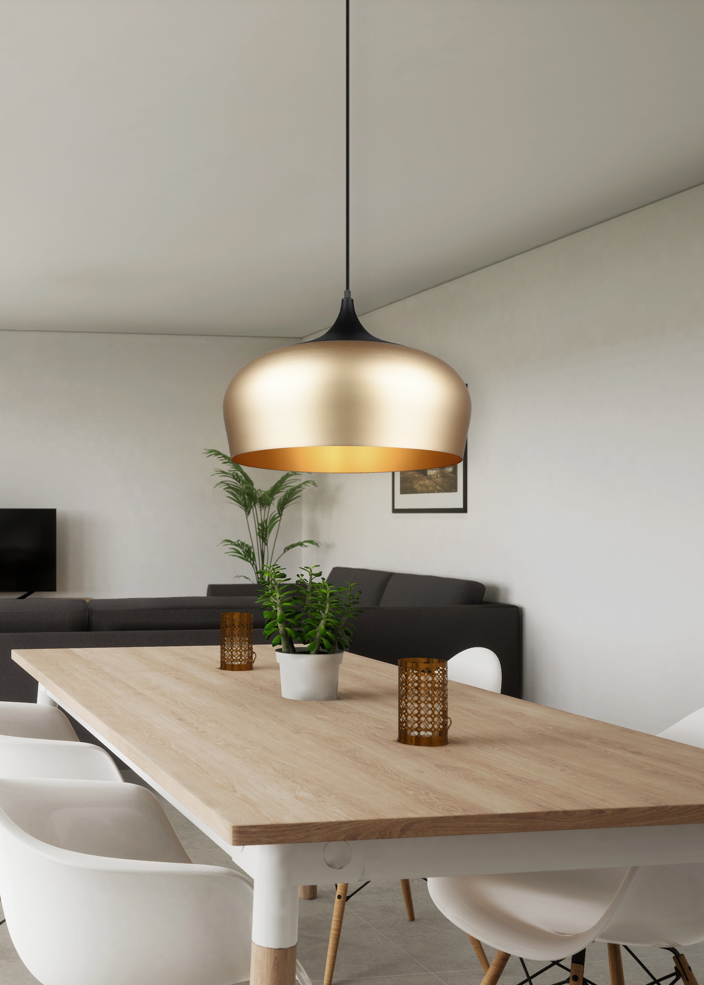 Chiron Hanging Pendant - Matt Brass