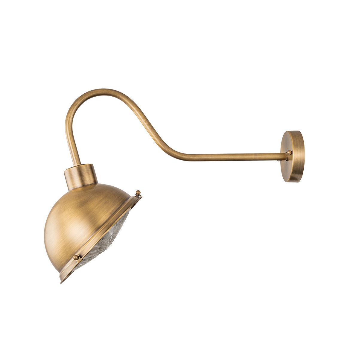 Chiswick 1Lt Brass Sign Light - Antique Brass