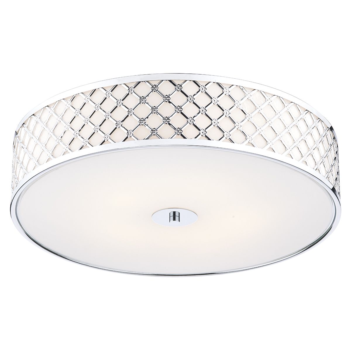 Dar Civic 2/5 Light Flush Small Polished Chrome
