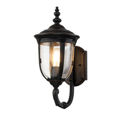 Cleveland Small Up Wall Lantern - Weathered Bronze Finish