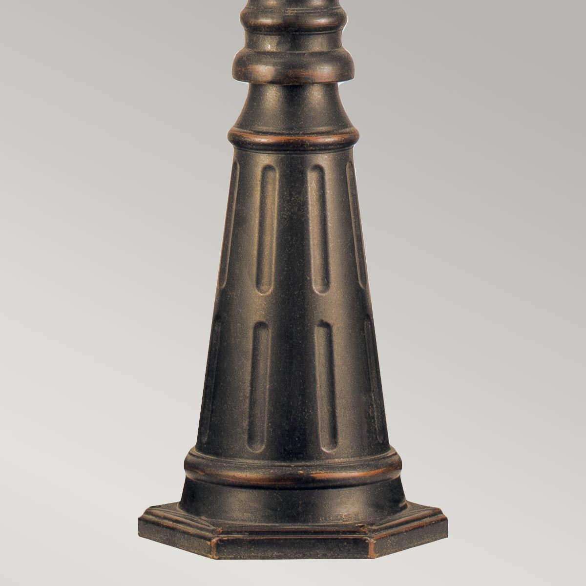 Cleveland 1 Light Small/Medium Pillar Lantern - Weathered Bronze IP44