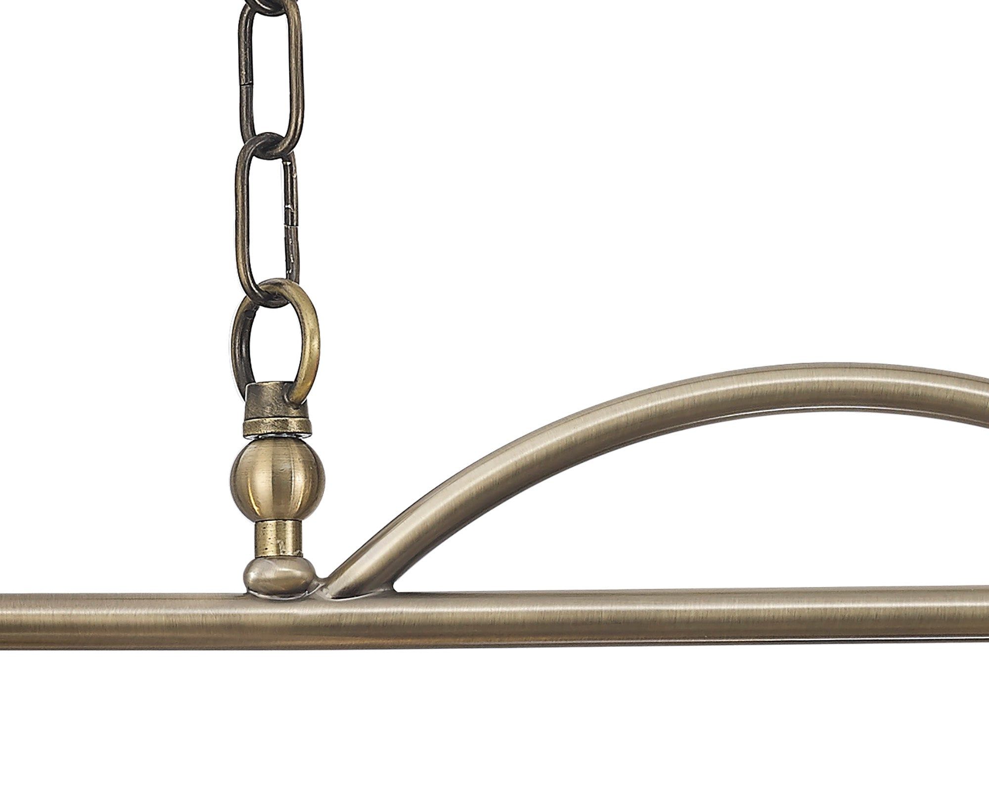 Shelbourne Semi Flush / Pendant Bar, 2 Light Adjustable E27, Satin Nickel, Polished Nickel, Antique Brass / Prismatic Glass