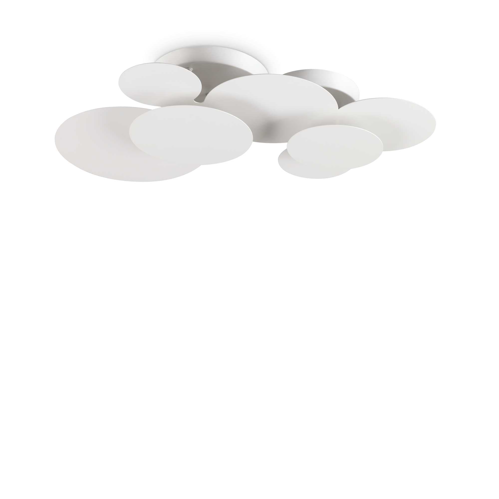 Cloud flush light Small/Medium - White Finish - Cusack Lighting