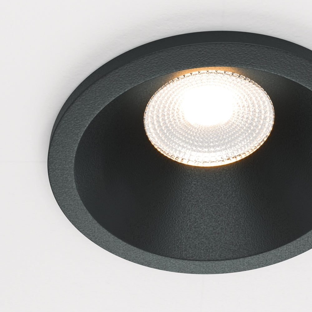 Downlight Zoom Recessed Ceiling Light White/Black - Finish