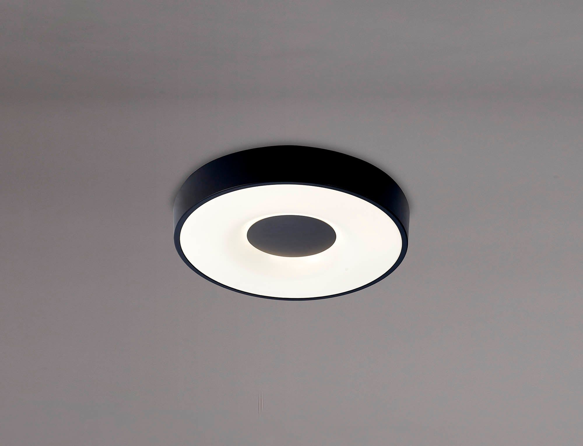 Coin Round Ceiling 56W LED With Remote Control 2700K-5000K, 2500lm, Black, 3yrs Warranty