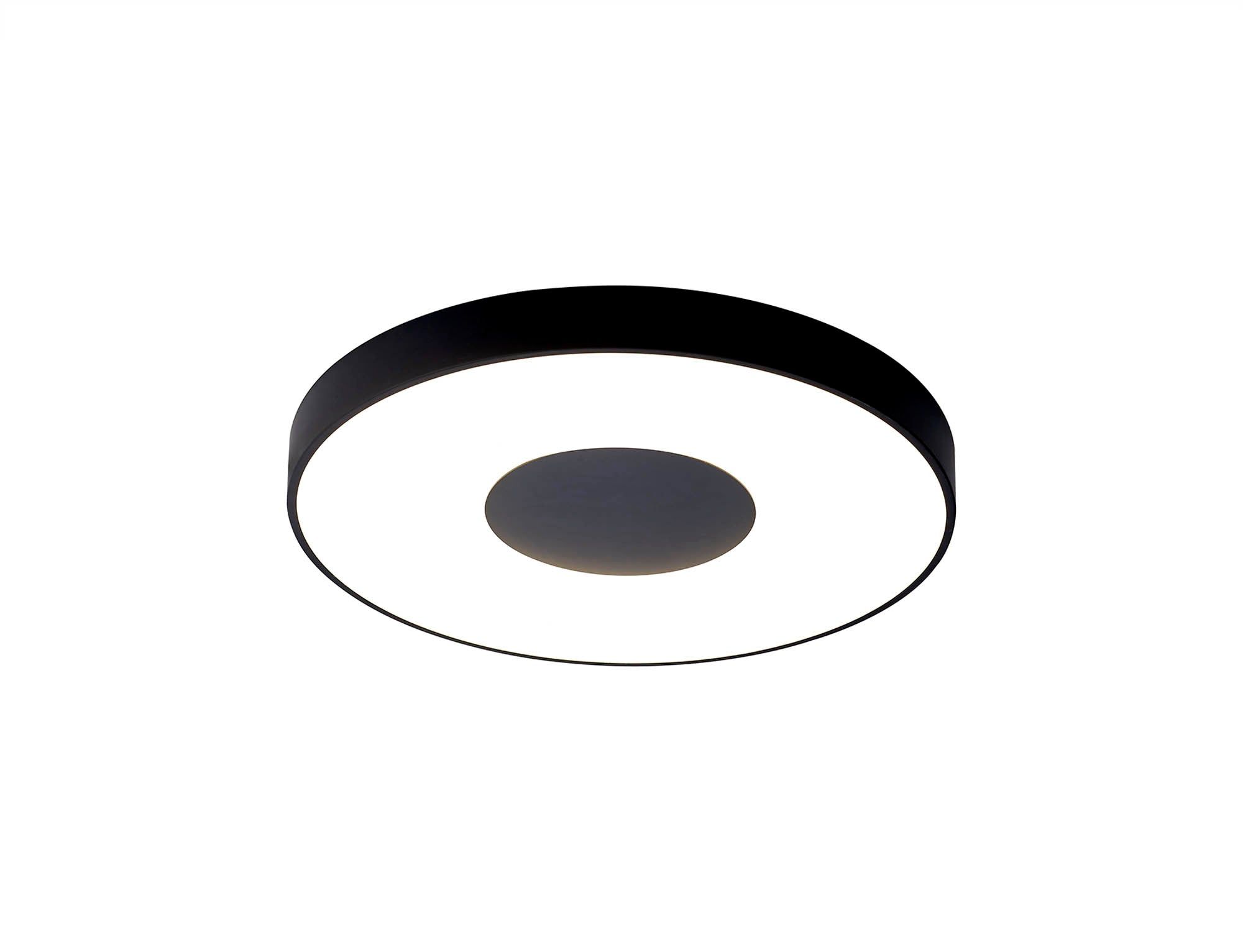 Coin Round Ceiling 80W LED With Remote Control 2700K-5000K, 3900lm, Black, 3yrs Warranty