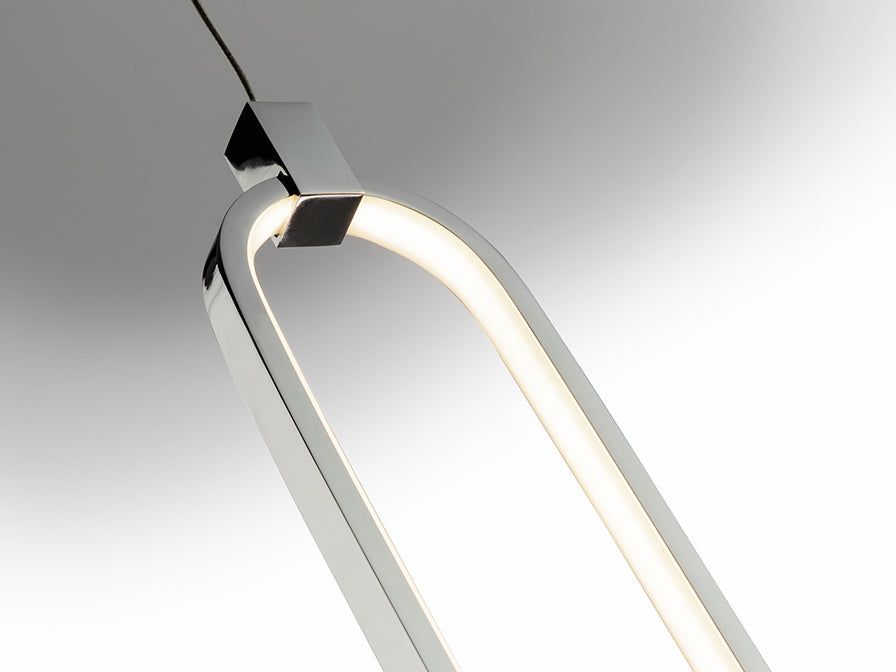 Colette· Led Lamp 1 L. Rose Gold, Chrome