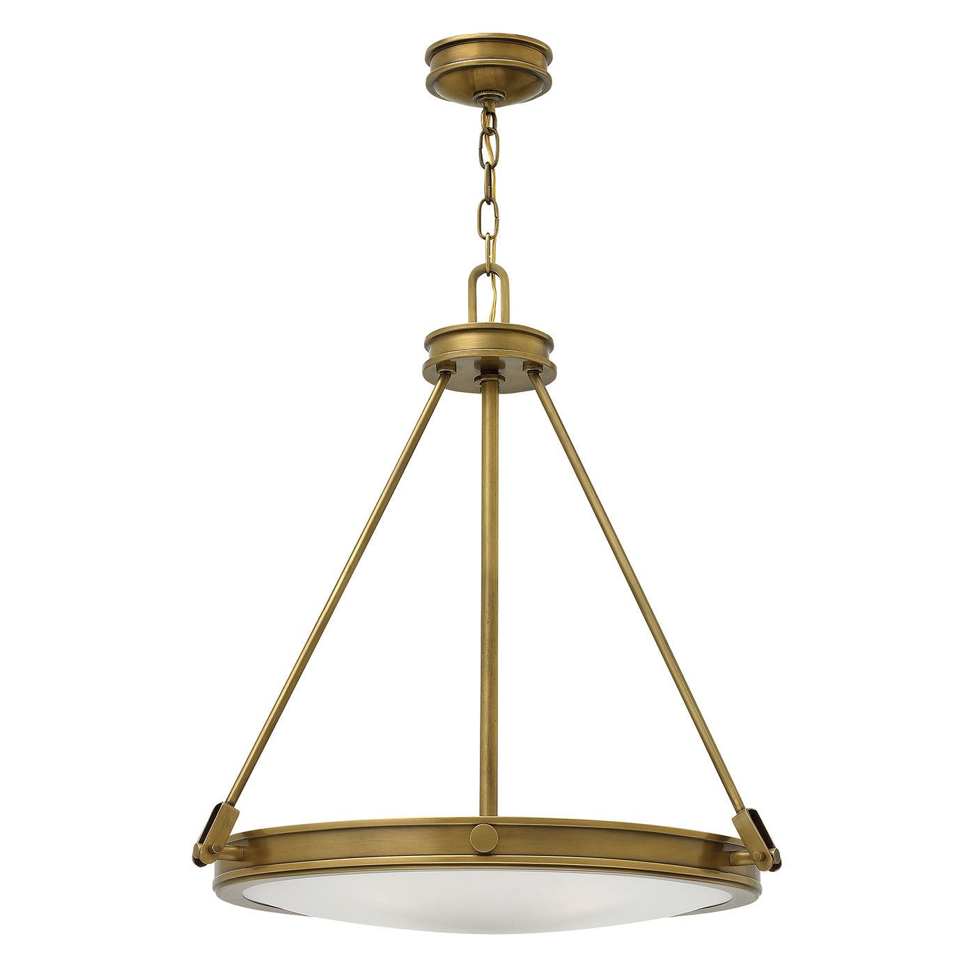 Collier 4 Light Pendant - Black Oxide/ Heritage Brass