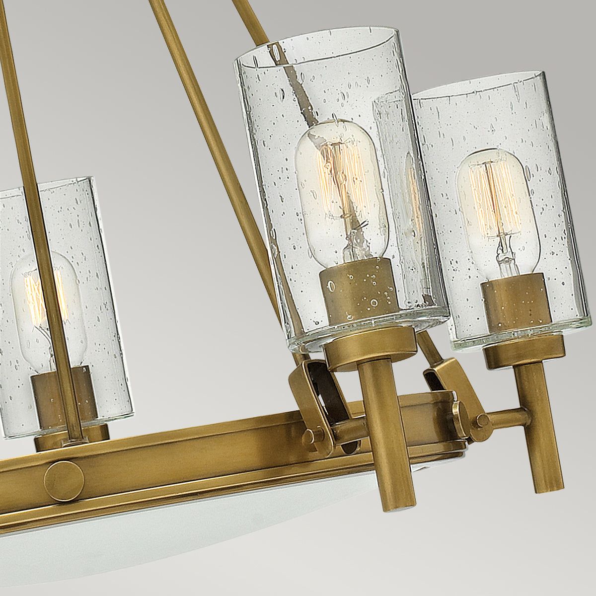 Collier 5L Island Ceiling Light - Heritage Brass Finish