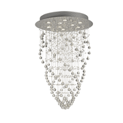 Colorado Pendant Cone 9 Light GU10 Polished Chrome/Crystal - Cusack Lighting