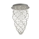 Colorado Pendant Cone 9 Light GU10 Polished Chrome/Crystal - Cusack Lighting