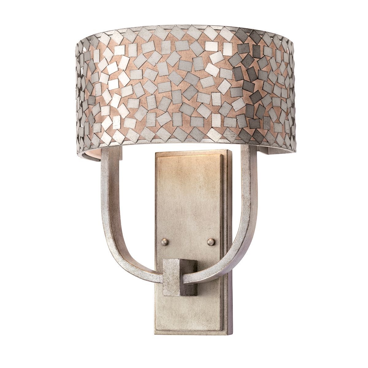 Confetti 2 Light Wall Light-Old Silver - Cusack Lighting