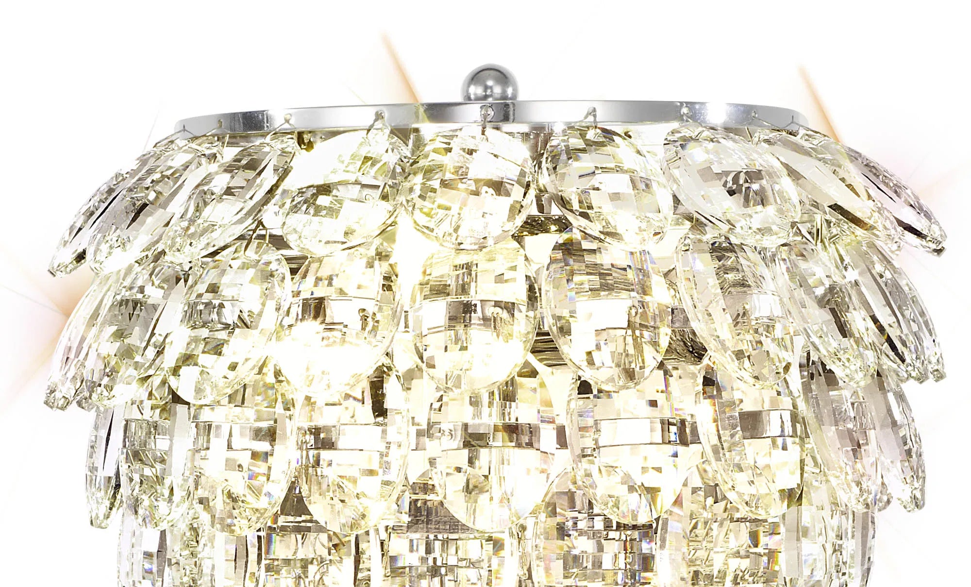 Consten Crystal Table Lamp, 2 Light E14