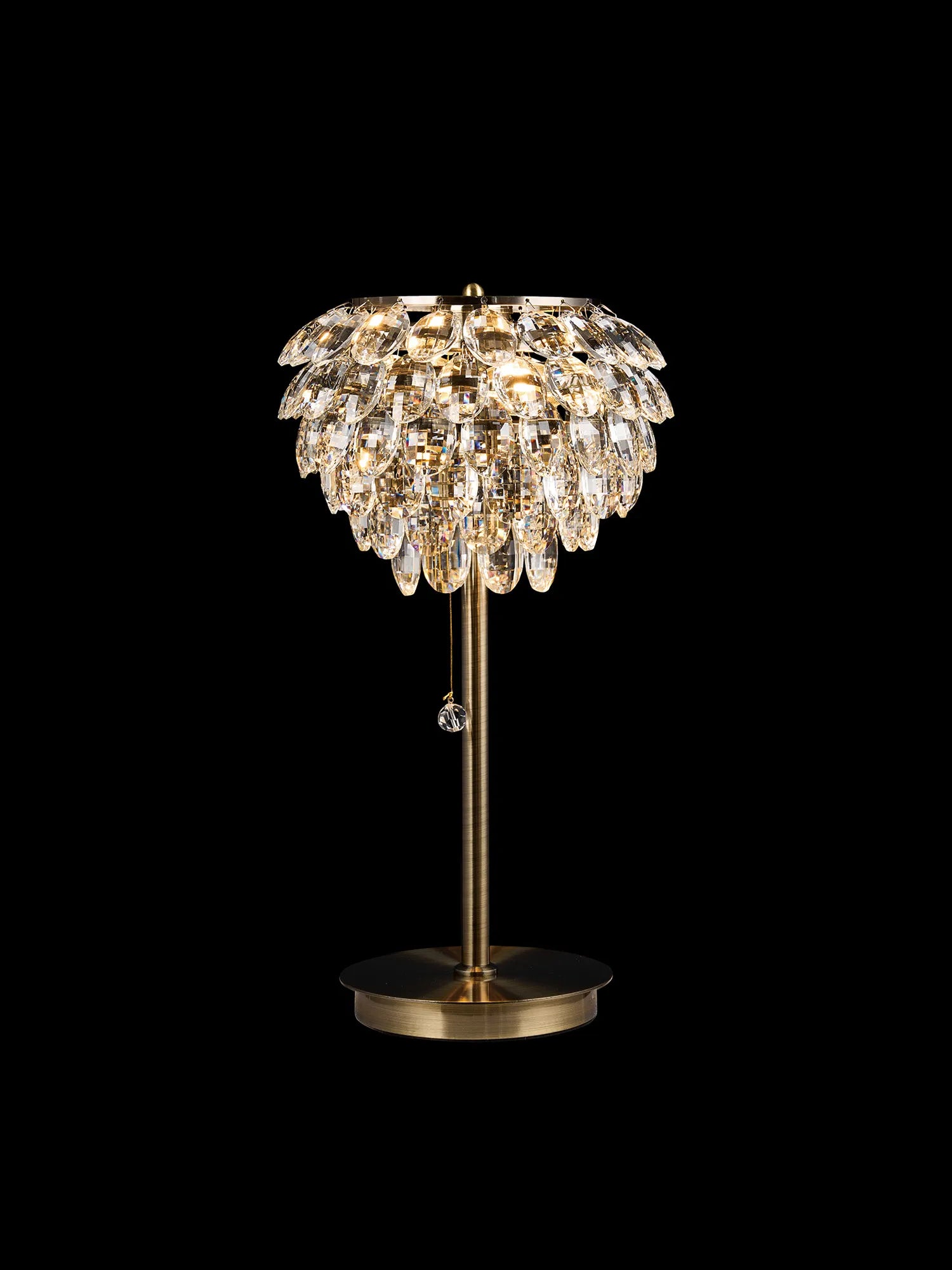 Consten Crystal Table Lamp, 2 Light E14