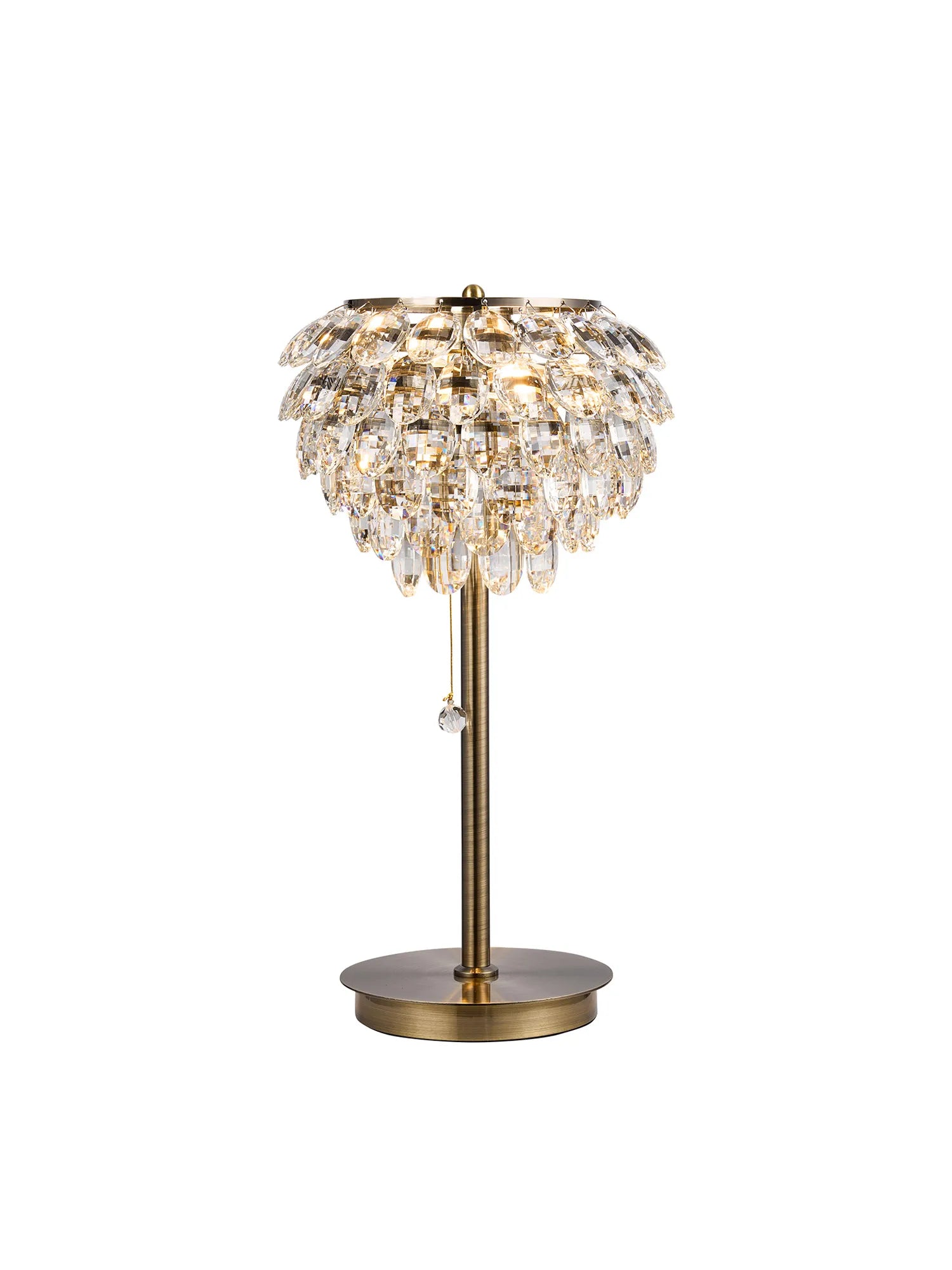 Consten Crystal Table Lamp, 2 Light E14