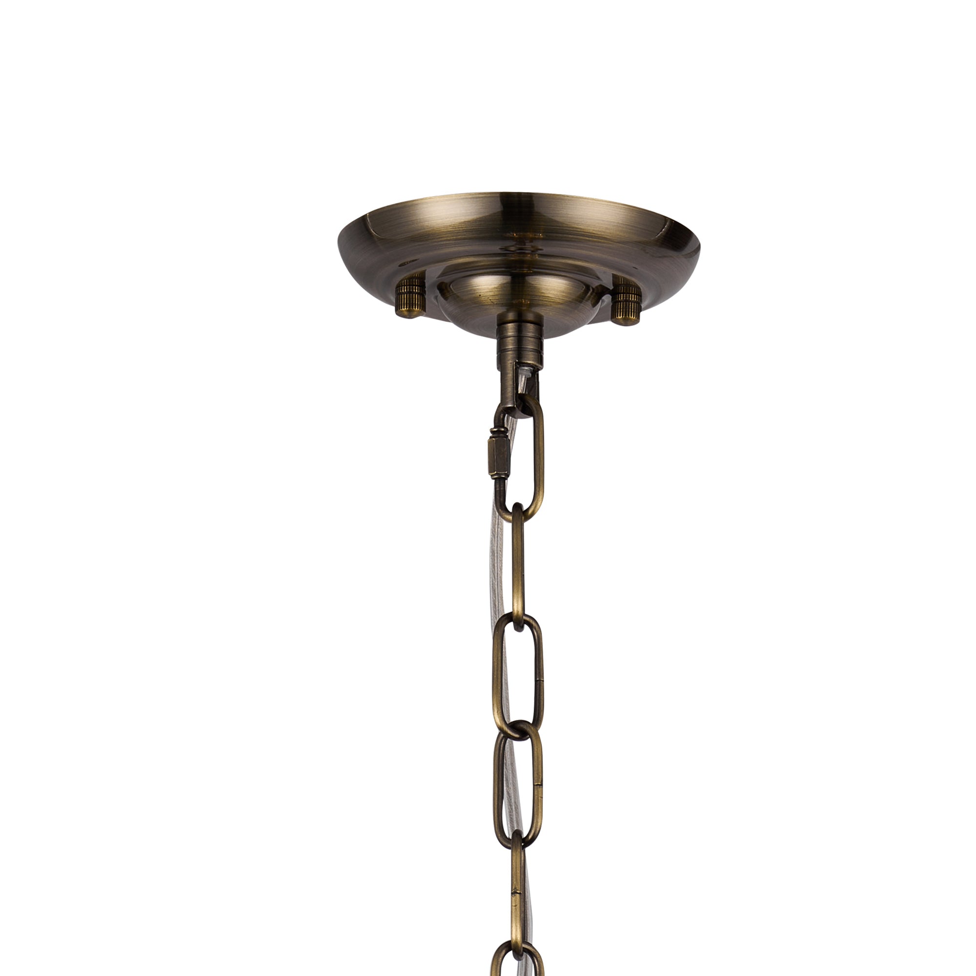 Coniston Pendant 5 Layer, 1 Light E27, Antique Brass
