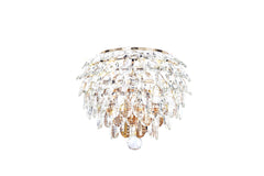 Coniston Wall Lamp, 2 Light E14, Polished Chrome/French Gold Crystal