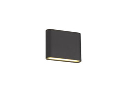 Contour Up/Down Outdoor Wall Light IP54 - Anthracite/ Sand White