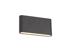 Contour Up/Down Outdoor Wall Light IP54 - Anthracite/ Sand White