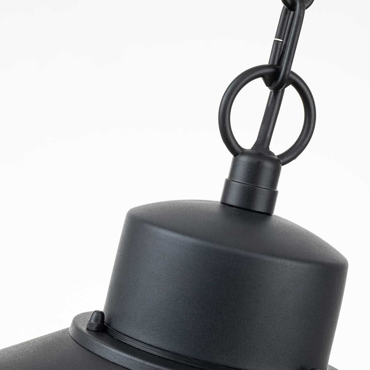 Copenhagen 1 Light Chain Lantern - Black/Silver IP44 E27