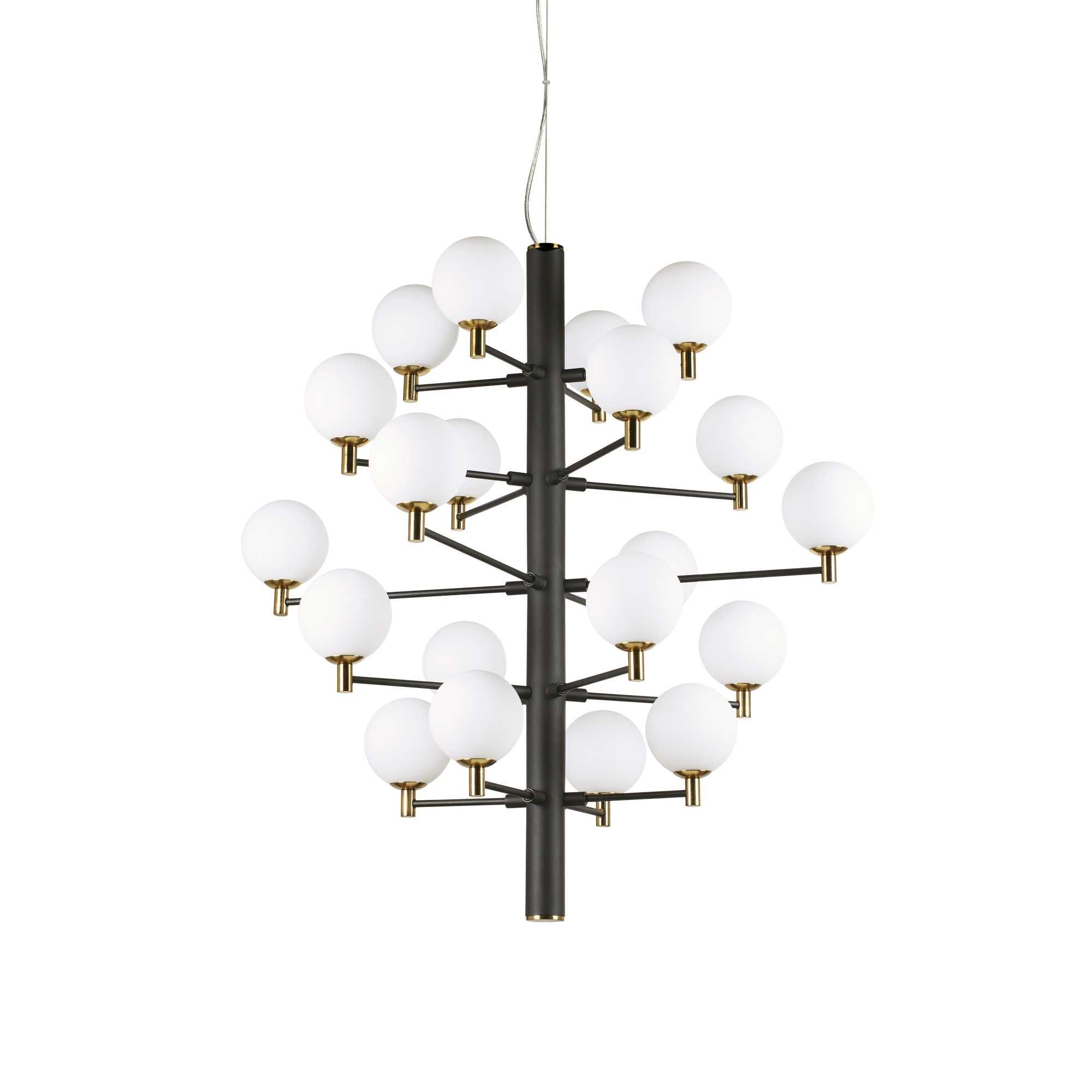 Copernico 20Lt Cluster Pendant, Black/White