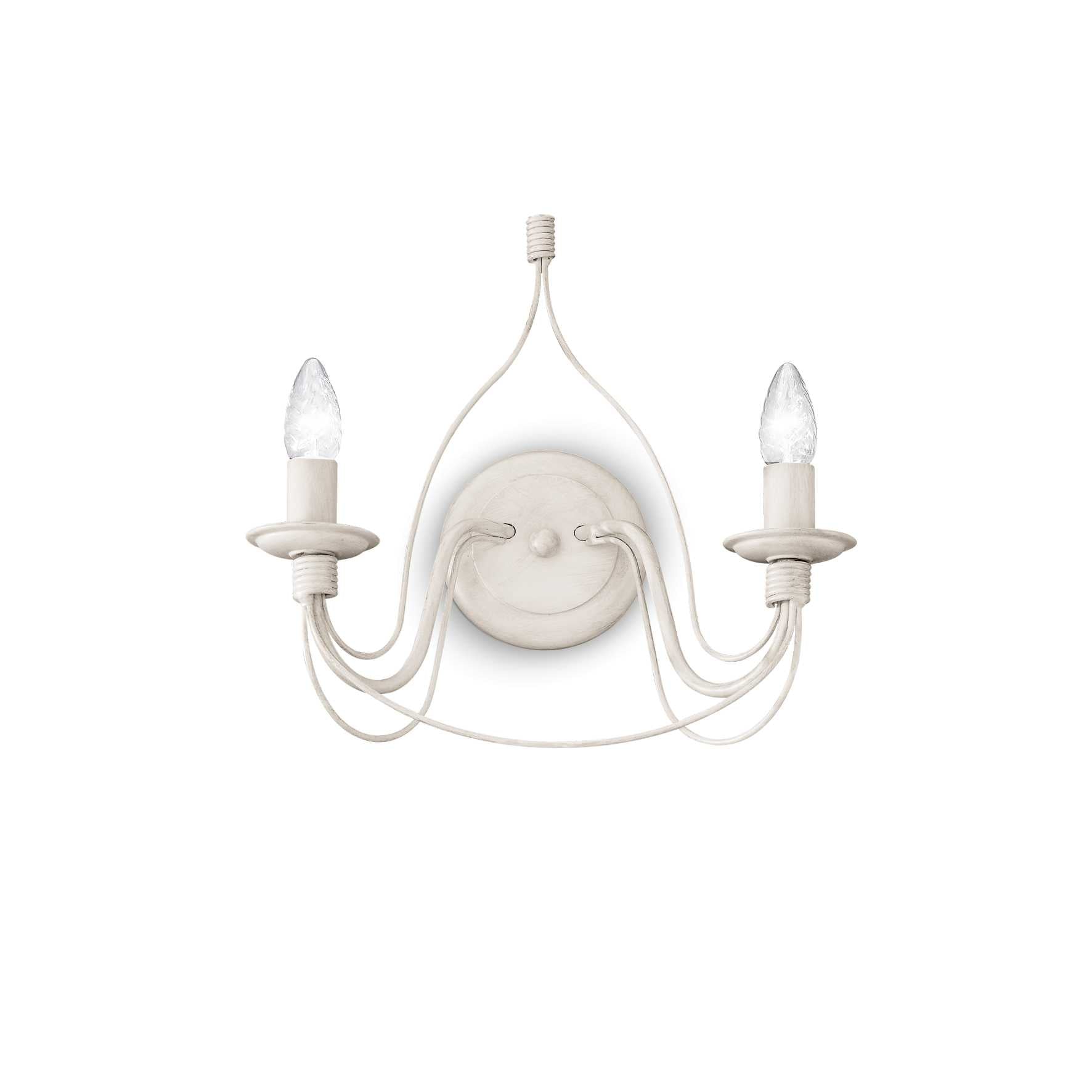 Corte Wall Lamp - White/Rust Finish - Cusack Lighting