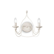 Corte Wall Lamp - White/Rust Finish - Cusack Lighting