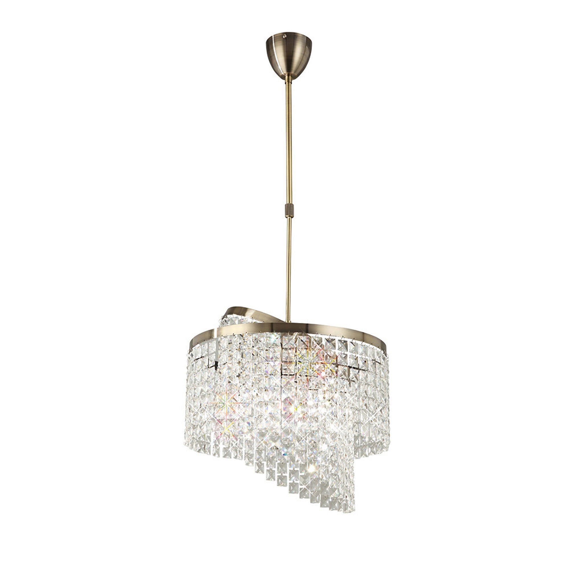Cortina 6/8Lt Crystal Pendant Light