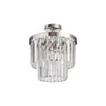 Cosette 30cm Semi Flush Ceiling- Polished Nickel/ Antique Brass