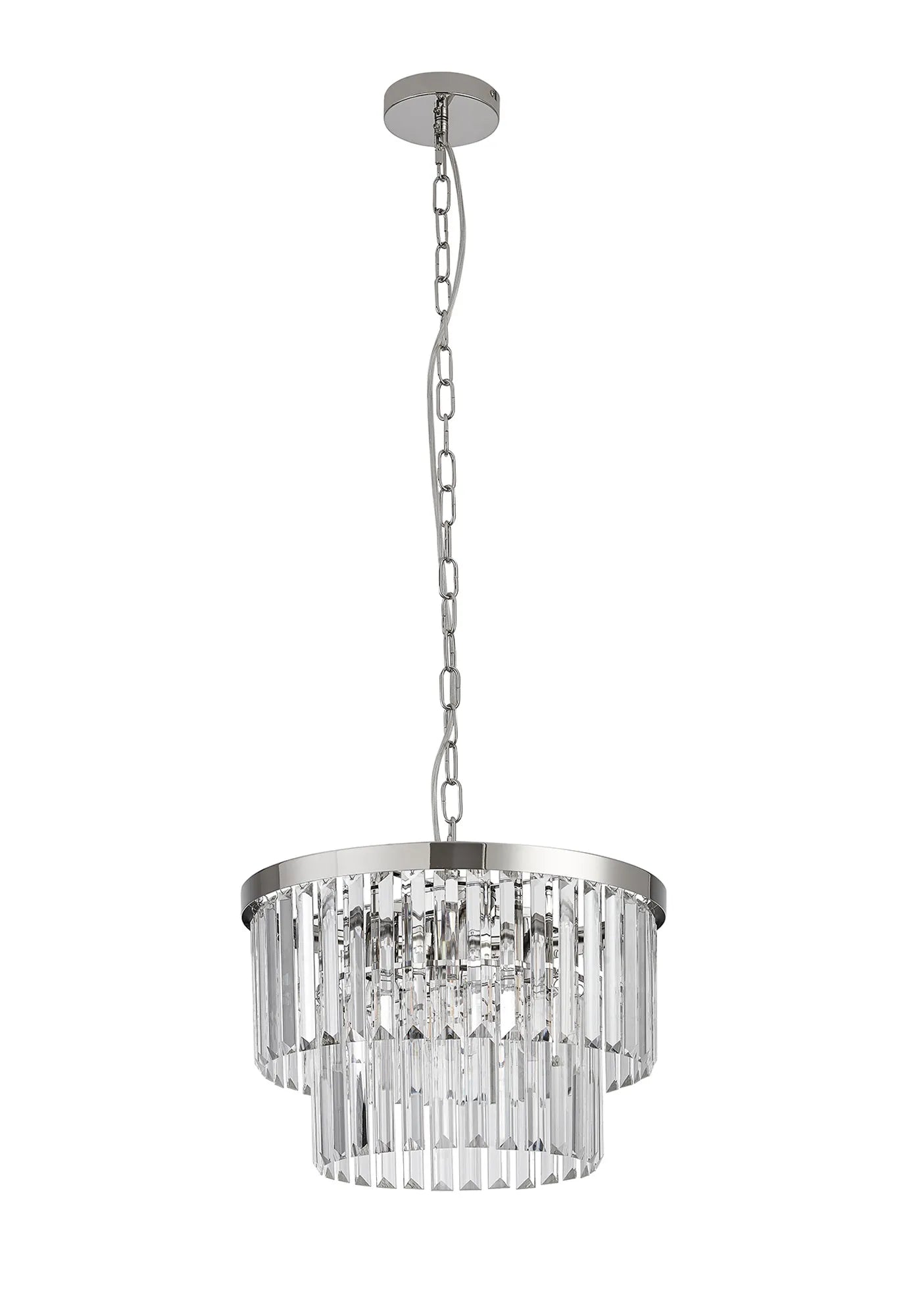 Cosette 4/5Lt Pendant/Semi Flush Ceiling Light E14- Antique Brass/Polished Nickel