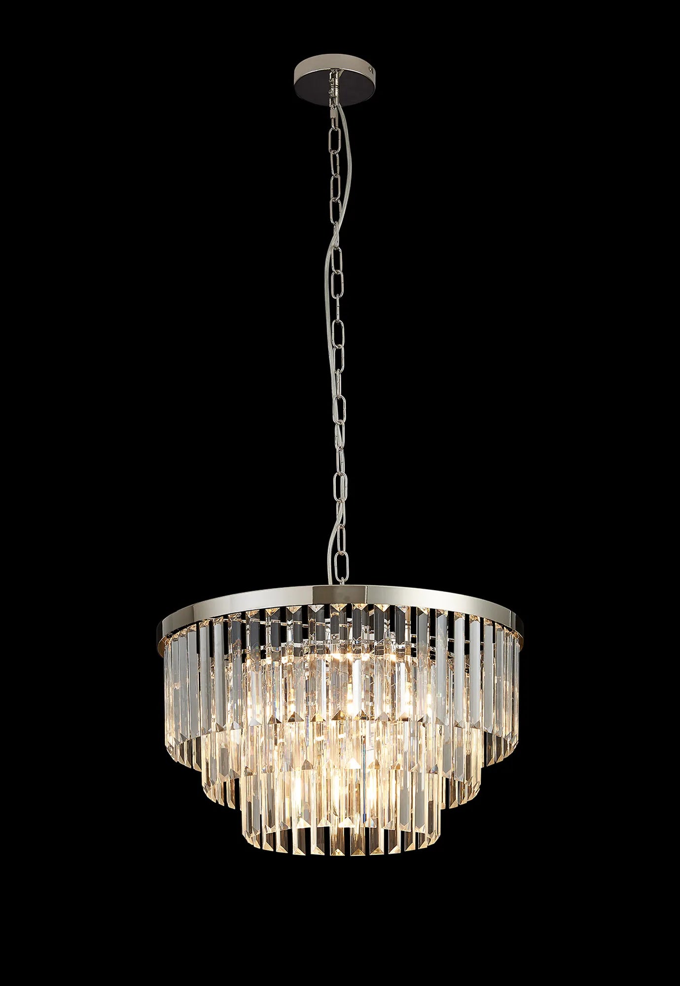 Cosette 4/5Lt Pendant/Semi Flush Ceiling Light E14- Antique Brass/Polished Nickel