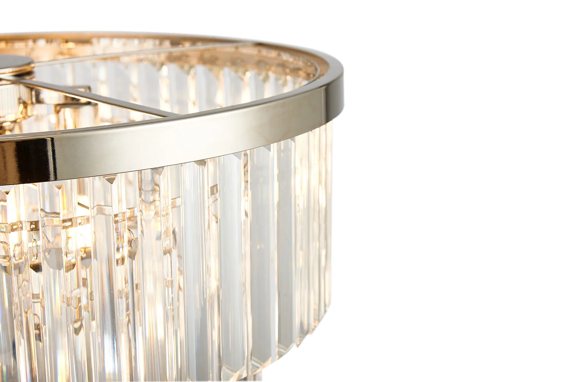 Cosette 4/5Lt Pendant/Semi Flush Ceiling Light E14- Antique Brass/Polished Nickel