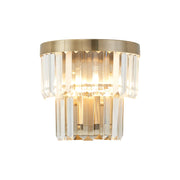 Cosette Wall Lamp, 2 Light E14- Antique Brass/Polished Nickel