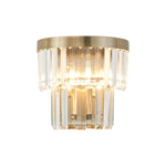 Cosette Wall Lamp, 2 Light E14- Antique Brass/Polished Nickel