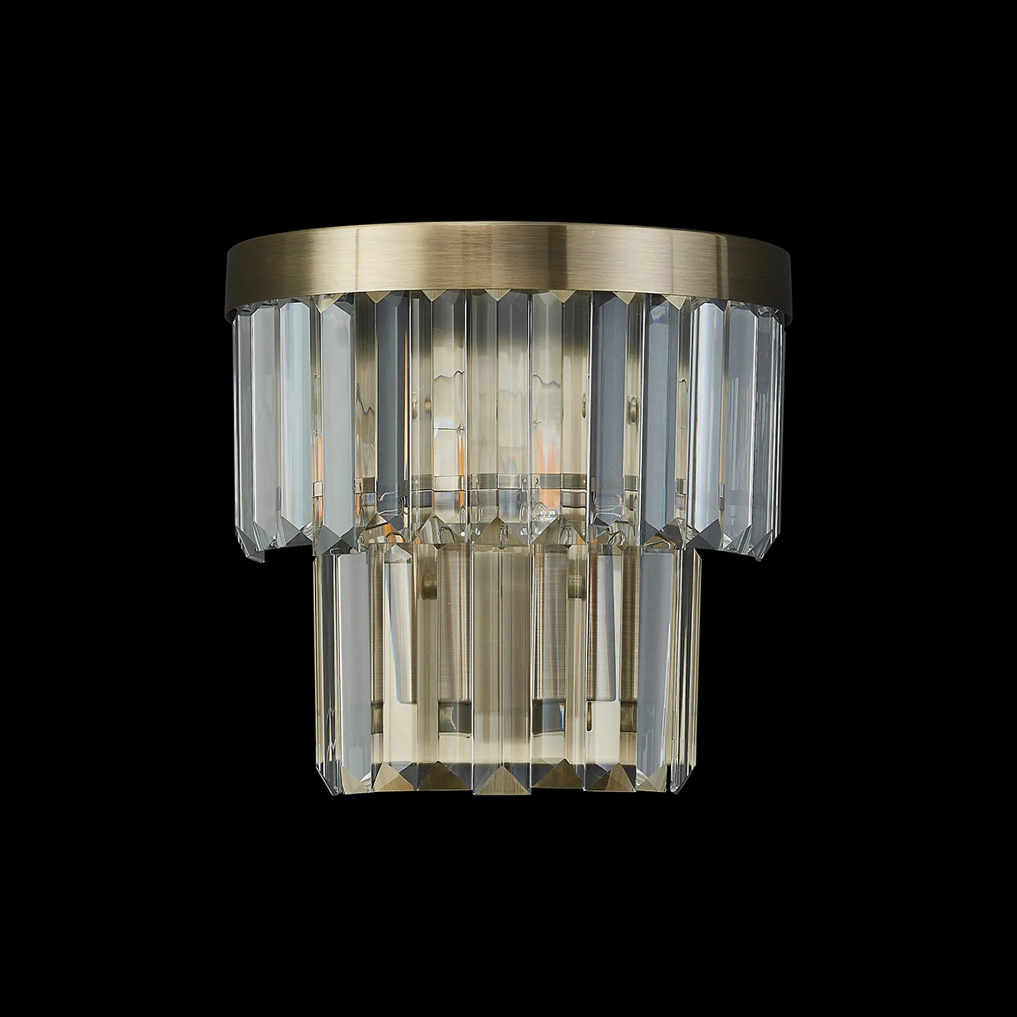 Cosette Wall Lamp, 2 Light E14- Antique Brass/Polished Nickel