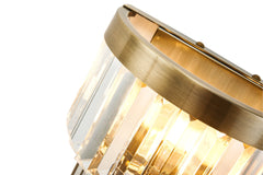 Cosette Wall Lamp, 2 Light E14- Antique Brass/Polished Nickel