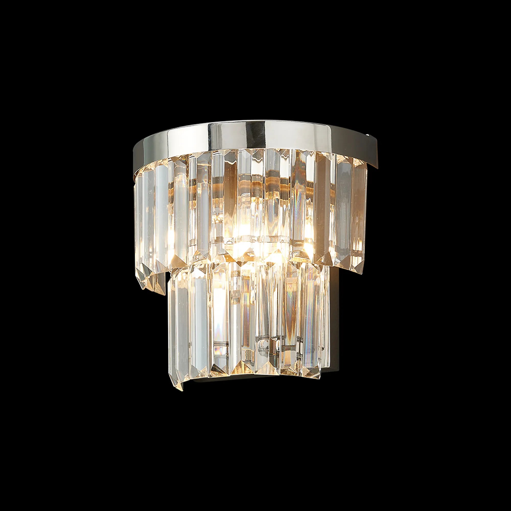 Cosette Wall Lamp, 2 Light E14- Antique Brass/Polished Nickel