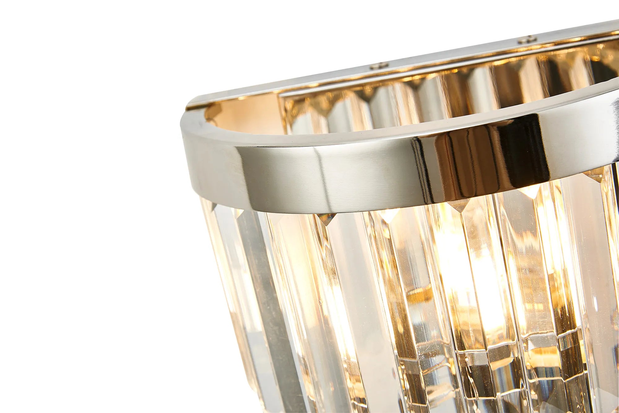 Cosette Wall Lamp, 2 Light E14- Antique Brass/Polished Nickel