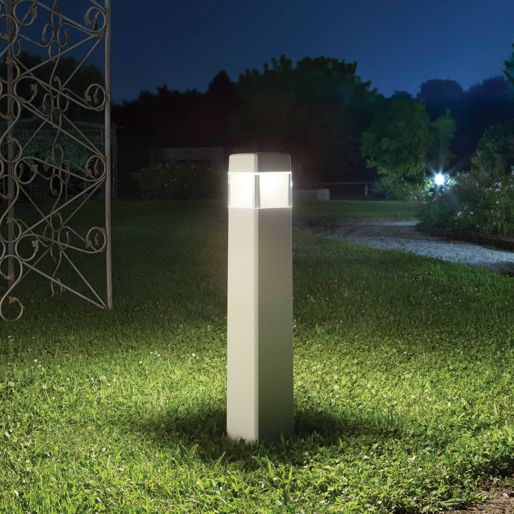 Cosmo Bollard - White/Grey/Black Finish - Cusack Lighting