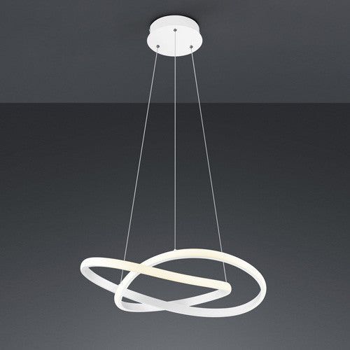 Course LED Hanging Light - Matt White Finish