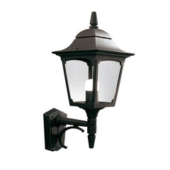 Chapel 1 Light Up/Down Outdoor Lantern - Black E27 IP44