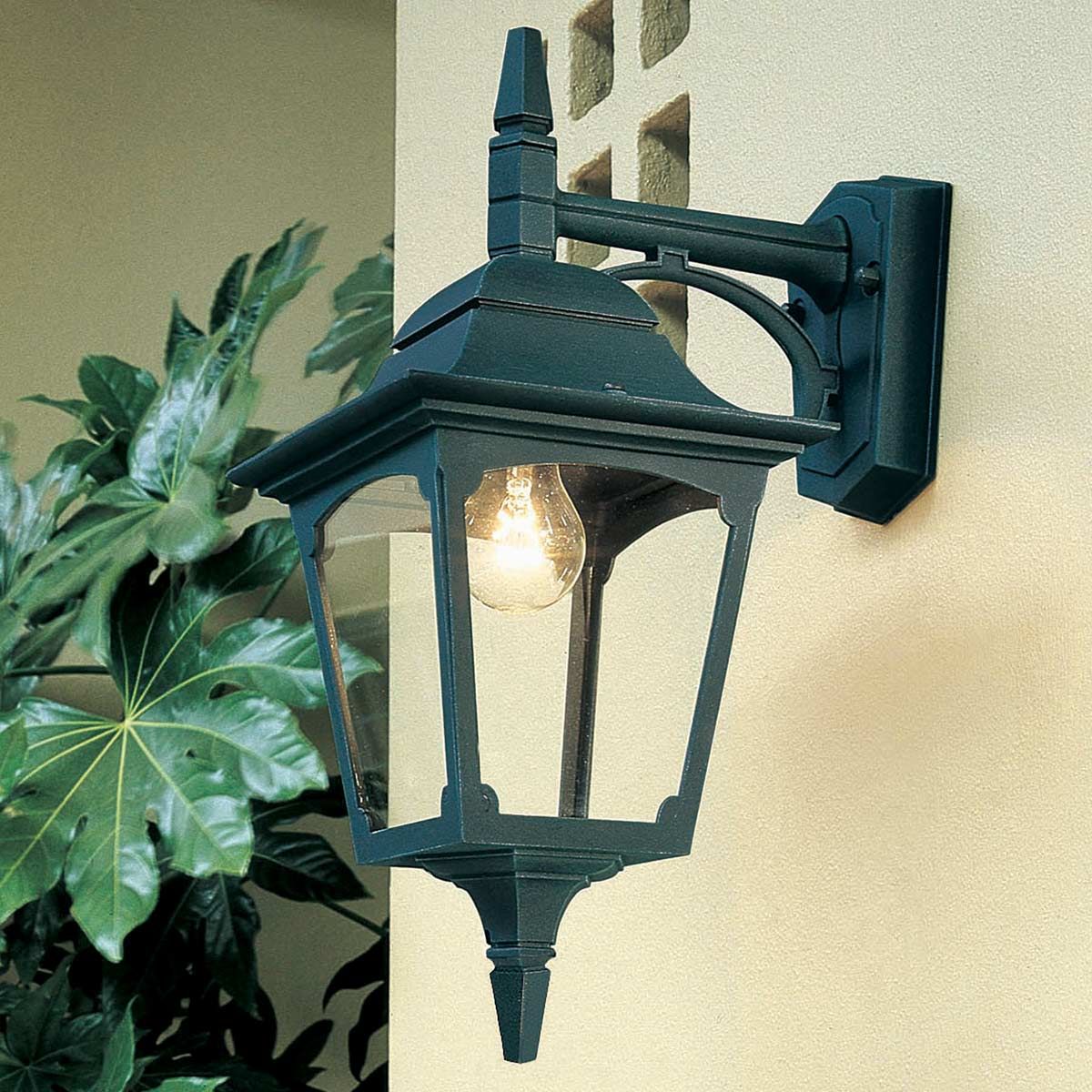 Chapel 1 Light Up/Down Outdoor Lantern - Black E27 IP44